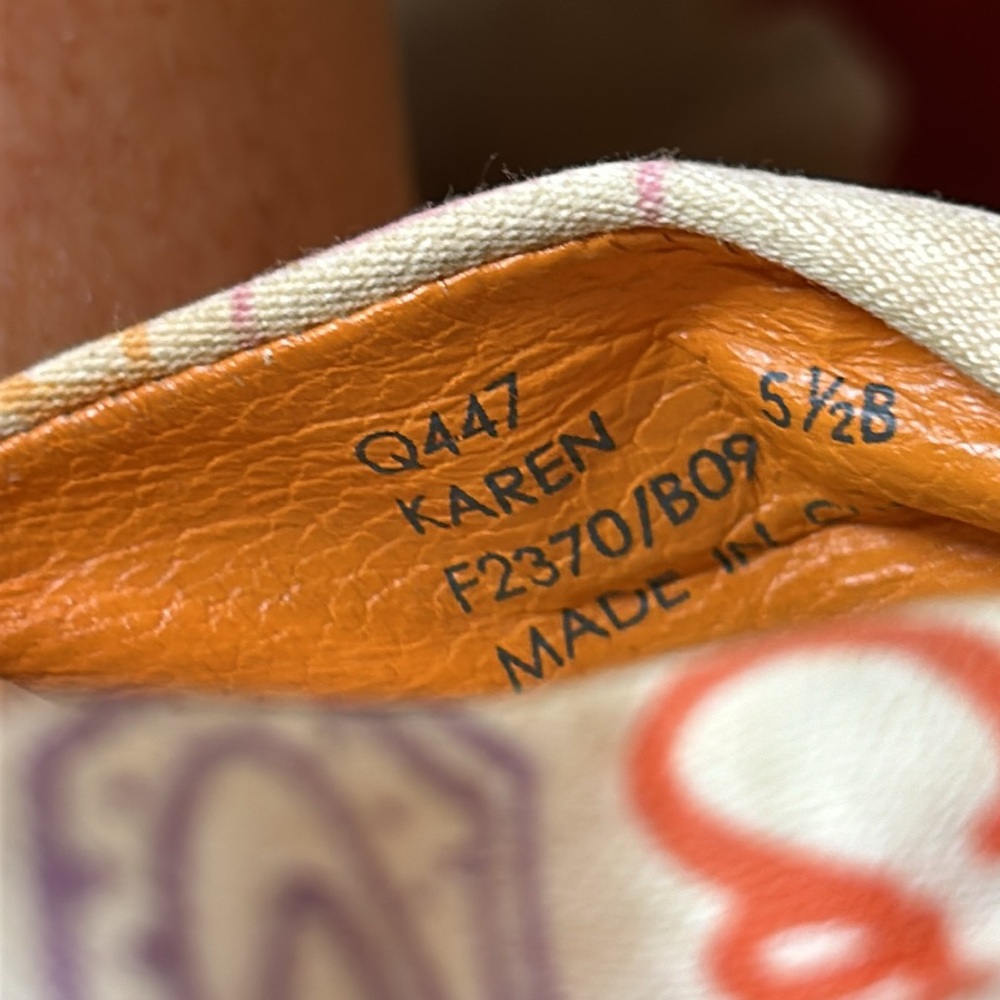 Coach “Karen” slip on logo sandals with front bow aesthetic tie Sz 5.5 - Picture 12 of 12